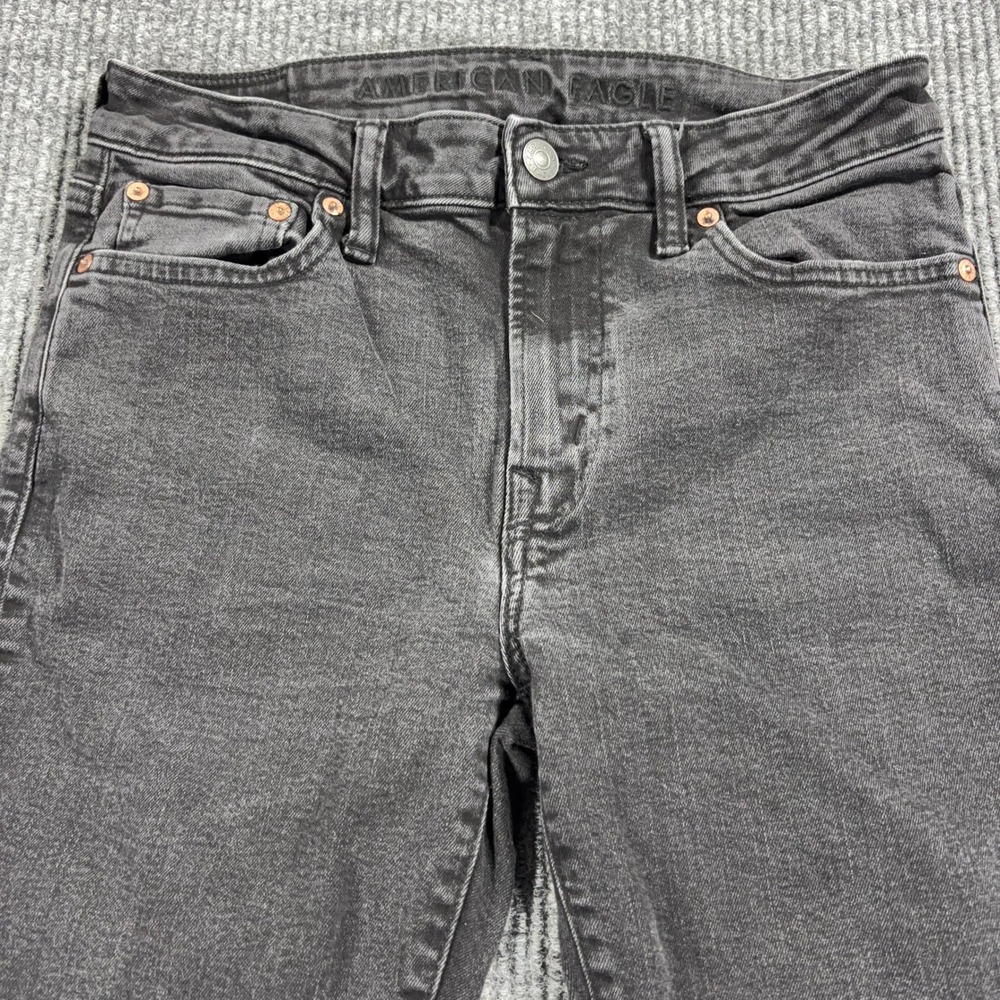 American Eagle Airflex+ Jeans Mens 30x32 Black Slim Fit Denim Pants